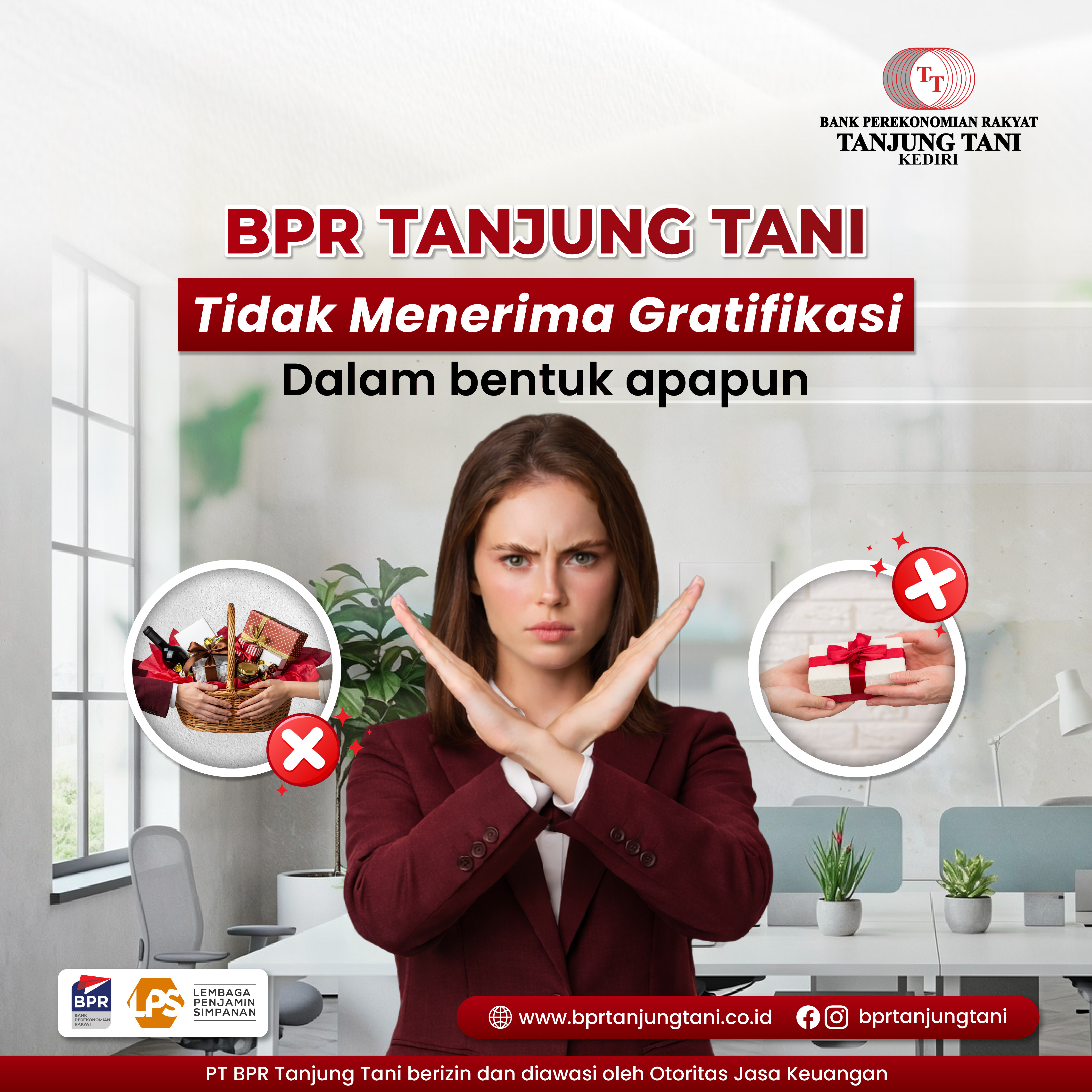 Komitmen BPR Tanjung Tani: Menjaga Integritas dengan Menolak Gratifikasi